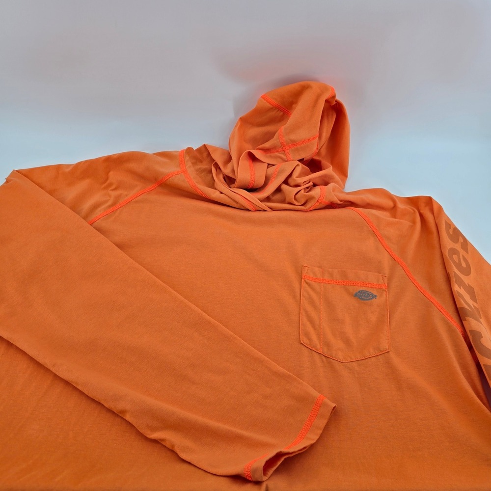 Dickies Performance Hoodie Mens Temp-iQ Cooling Pocket Orange 3XL NWOT